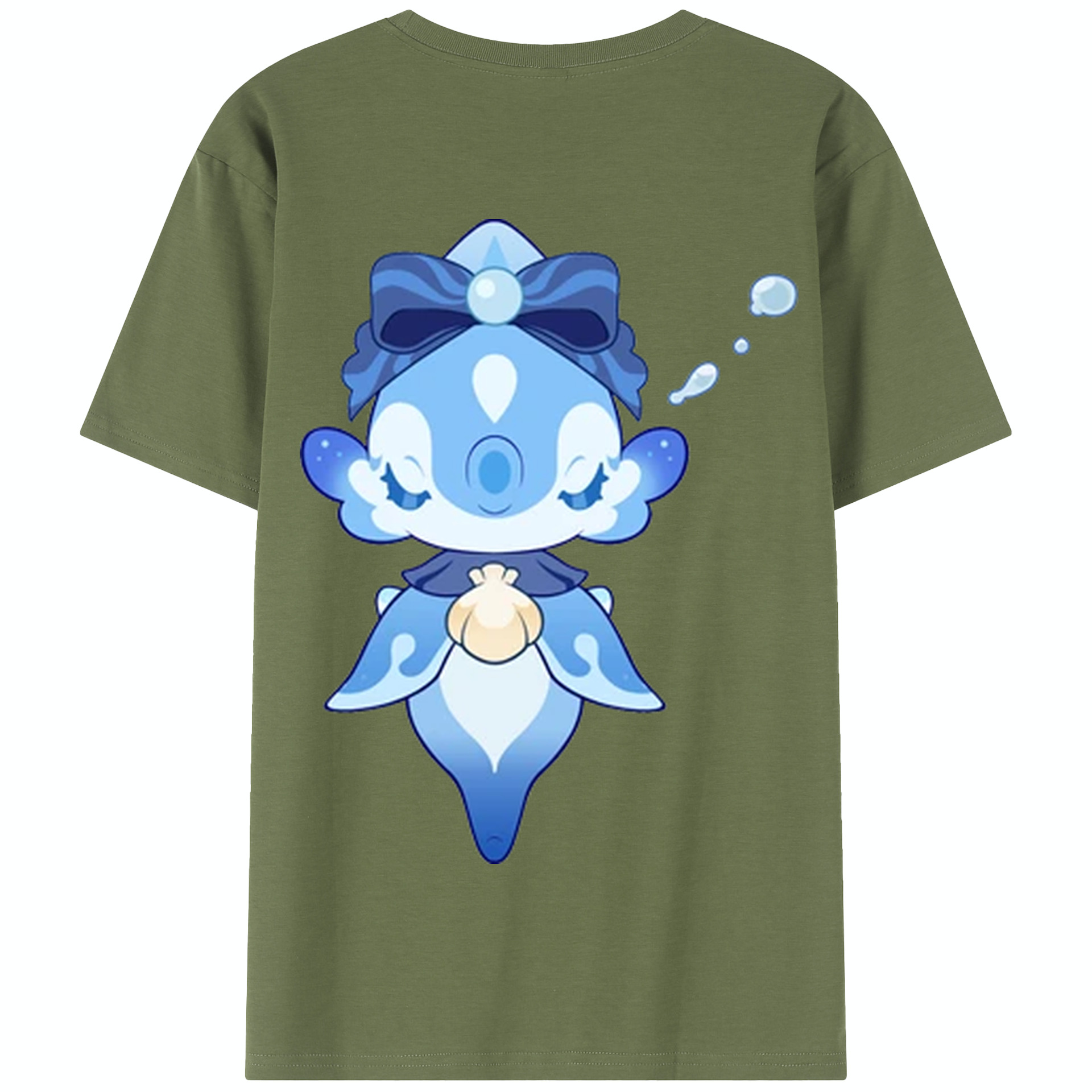 げんし神 フリーナ genshin Furina 綿100％半袖Tシャツ（背面プリント）